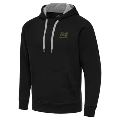  Jimmie Johnson Antigua Fleece Victory Pullover Hoodie - Black